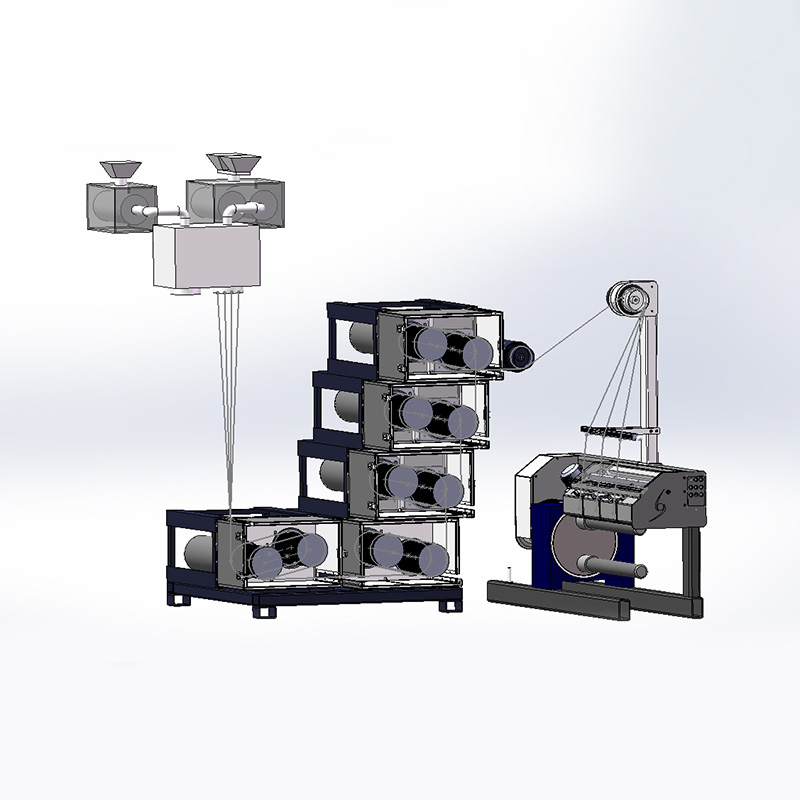 PET, PA, PP 또는 기타 원료를 사용하는 산업용 회전 생산 라인