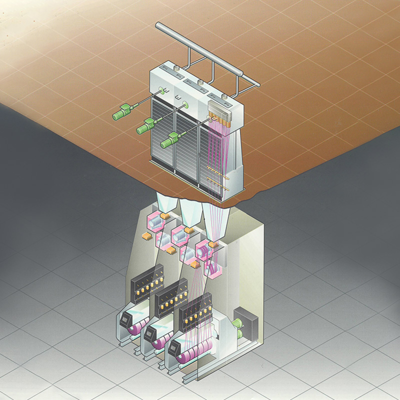 PET, PA, PP 또는 기타 원료를 사용한 FDY 방사 생산 라인